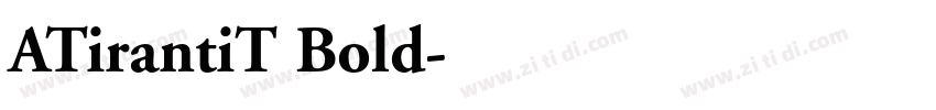ATirantiT Bold字体转换